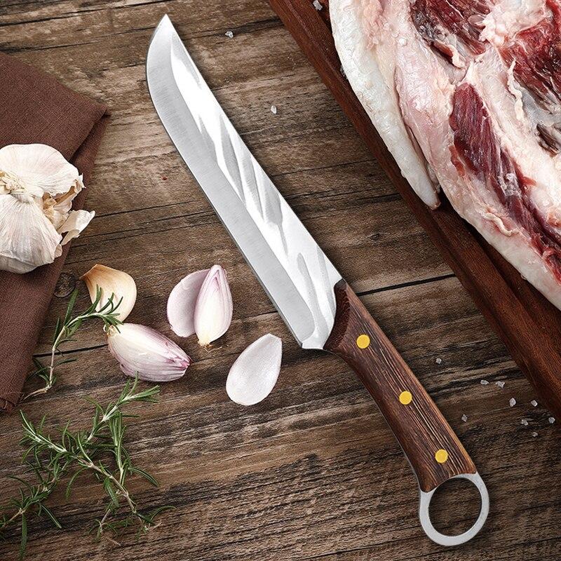 5Cr15Mov Stainless Steel Boning Knife Butcher Knife Household Slicing Knife Meat Cleaver Fruit Knife Outdoor Knife