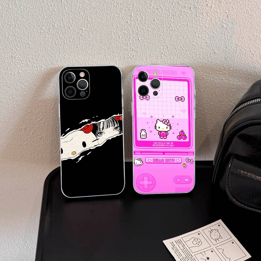 Милый чехол для телефона H-Hello-Cat-Kittyes для iPhone 17 16 14 11 12 13 15 Pro Max 14 Plus 17 Air