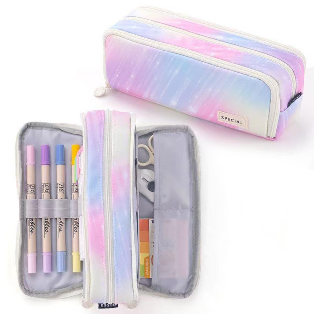 Portable Pencil Case Large Capacity Stationery Bag High Quality Pen Pouch School Office Supplies