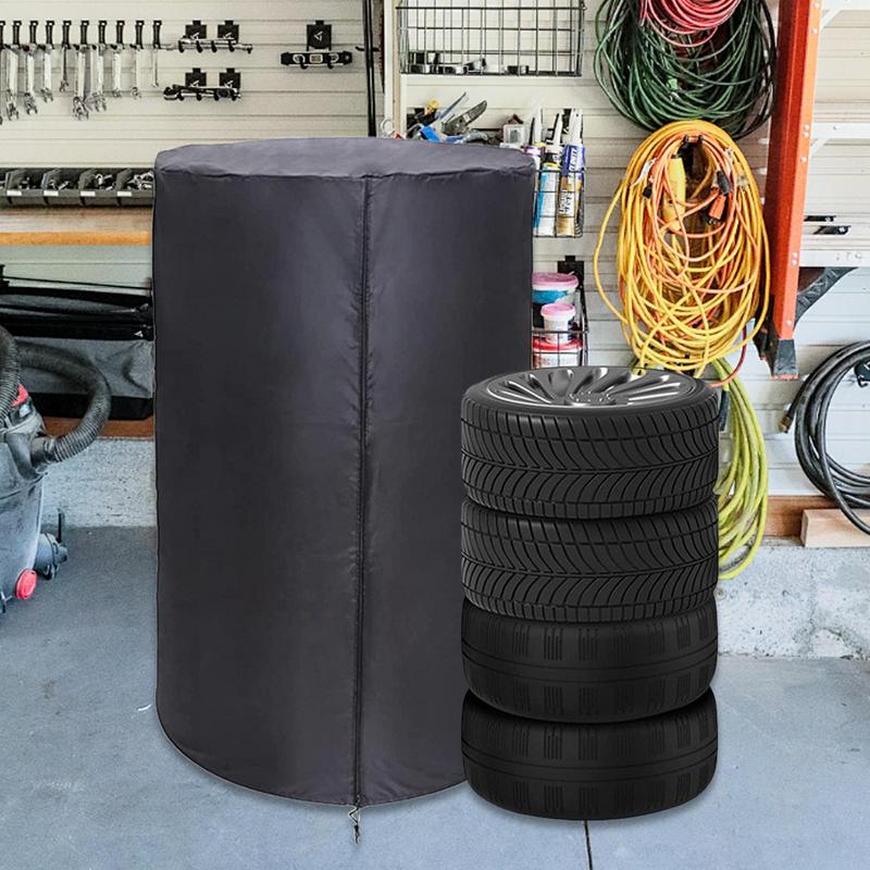 Tire Cover Oxford Cloth Spare Tire Cover Large Tire Protector Dustproof Auto Wheel Tote Waterproof For Most Automotive Truck Car