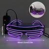 Colorful Luminous Glasses for Music Bar KTV Christmas Valentine's Day Party Decoration LED Goggles Festival Performance Props