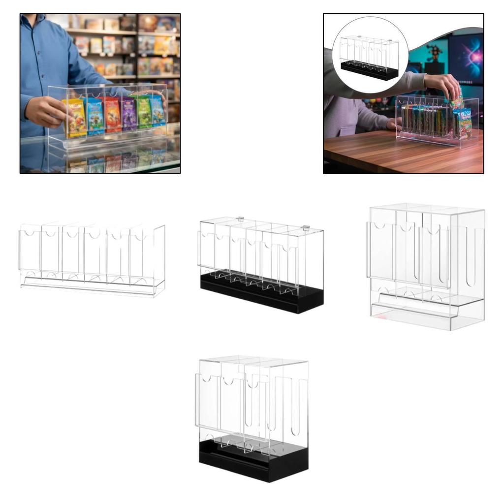 Dispenser Acrylic Protection Practical Storage Tabletop Booster Case for Card Organizer