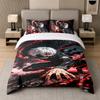 3Pcs Bed Set,Tokyo Ghoul 1 Duvet Cover and 2 Pillowcases, Printed Bedding Decor For Guest Room