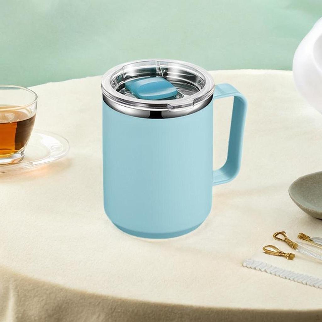 Кофейная кружка термос многоразовый двойной стенки герметичный с раздвижной крышкой для путешествий на вечеринку