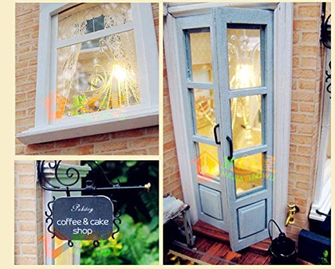 Кукольный домик ручной работы набор миниатюрный европейский путевой дневник парижская уличная улочка кафе в г. Гальштат (t-ФРИК)