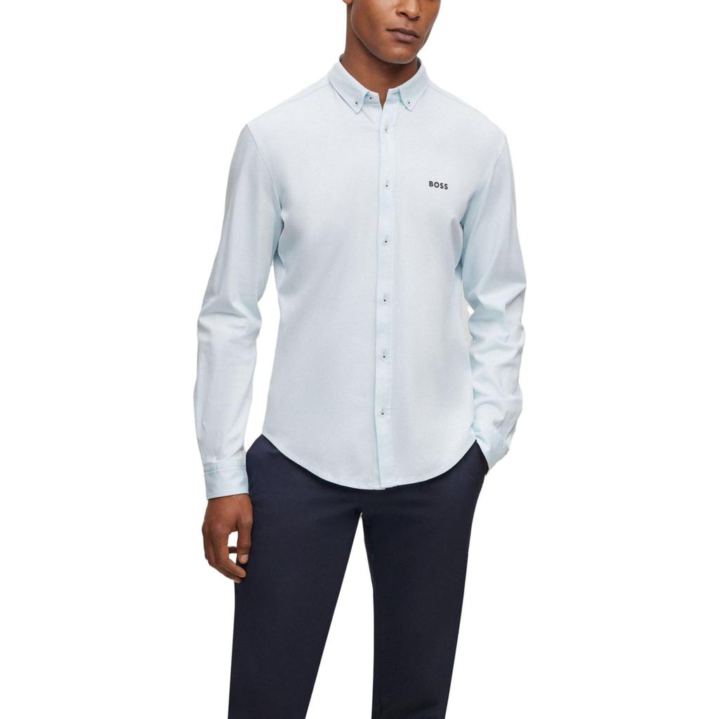 Hugo Boss Рубашки Мужские Синяя Умеренная Рубашка 50493608-471