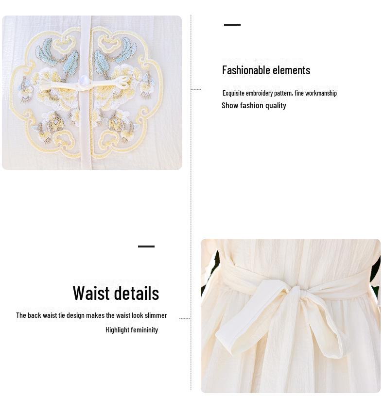 2024 Summer Women's Chinese Embroidery Cheongsam Dress AH2457