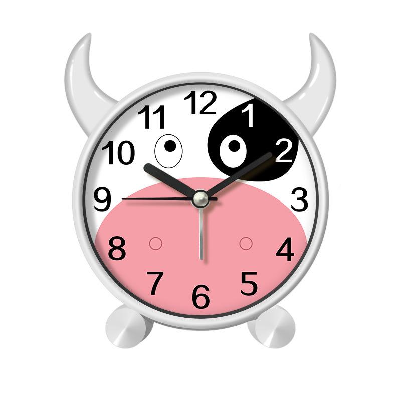 Мультяшный будильник с котенком для студентов, специальный для спальни, детской комнаты, настольные часы, бесшумный, милый, креативный детский маленький будильник