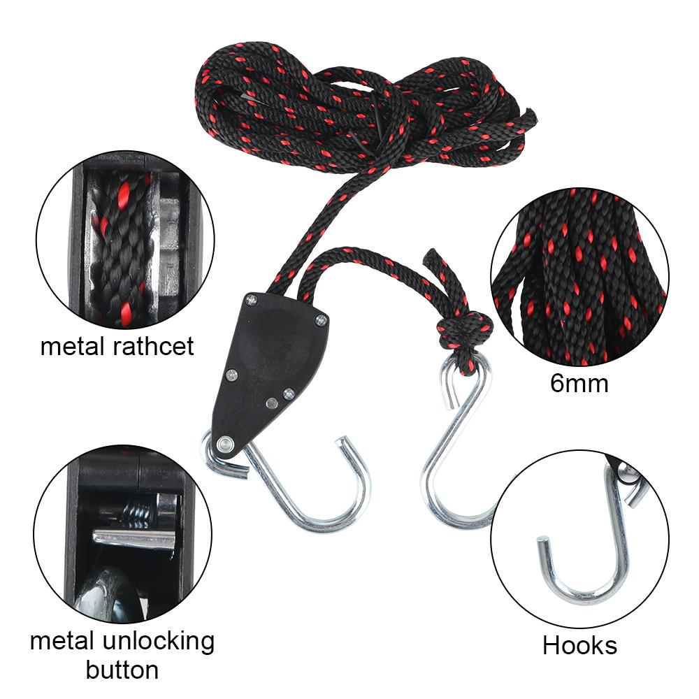 Регулируемая сверхмощная веревочная вешалка Трещотка Подвесной зажим для веревки Инструмент для ремонта вмятин Многофункциональная нейлоновая веревка Инструменты для ремонта автомобилей Инструмент для кемпинговой палатки