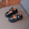 Girls Black Lolita Princess Shoes Low Top Velcro Shoes