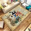 Ковер с рисунком из One Piece для гостиной, спальни, дома, украшение дивана, коврик для игр детей, нескользящий пол