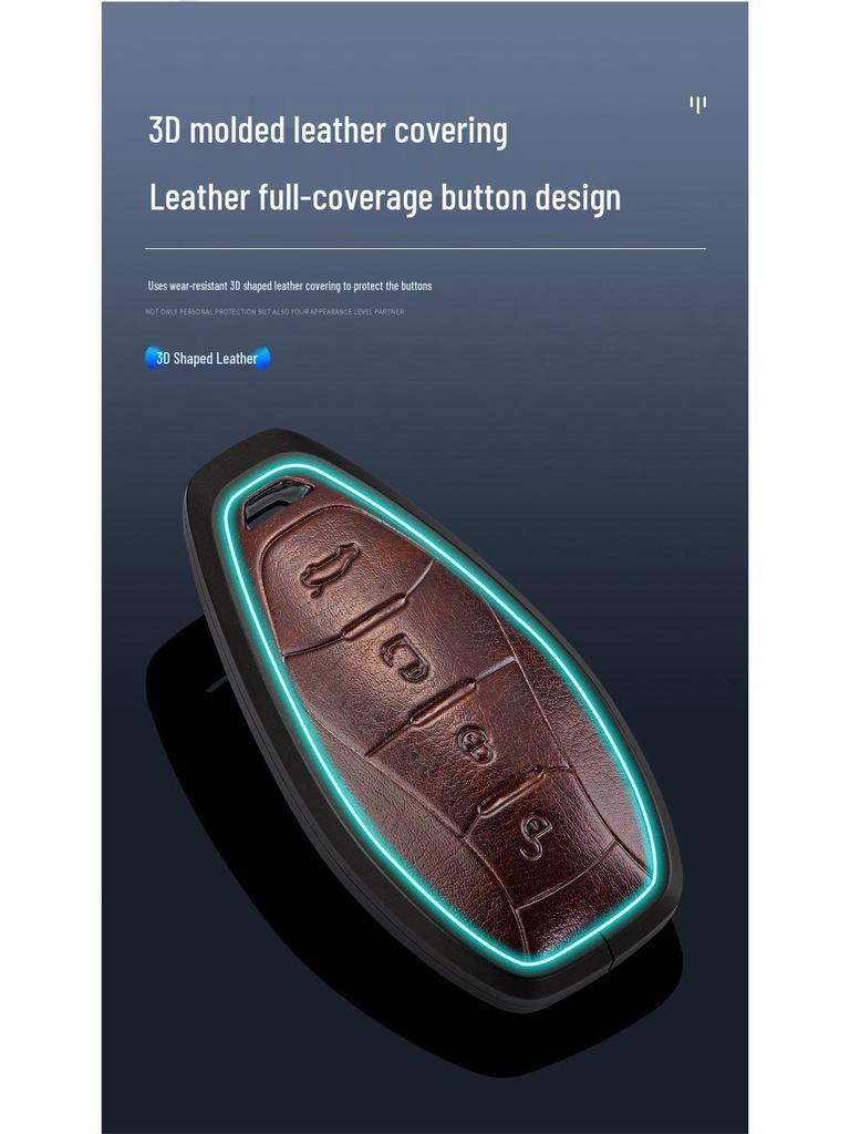 Key Case for Hongqi Models: H5, HS5, EQM5, H7, HS7, H9, H6, HS3 - 2023/24 Premium Car Bag Buckle Shell.