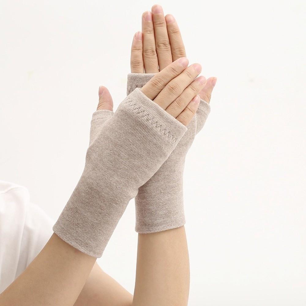 Touchable Screen Office Bare Finger Gloves Warm Skiing Gloves New Driving Mittens Girls