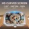 Новые умные часы 1,83 дюйма с улучшенным изогнутым экраном, Bluetooth-звонками, для мужчин, водонепроницаемые, беспроводные звонки, мужские часы, монитор здоровья, смарт-часы, праздничный подарок
