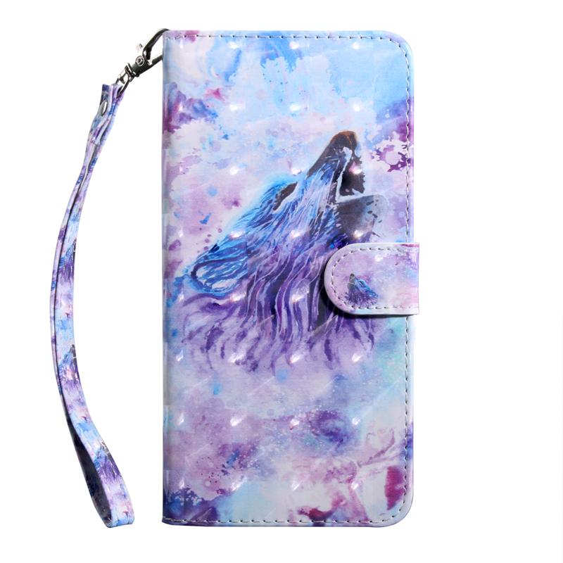 Кошелек-книжка с 3D-рисунком из натуральной кожи, магнитный чехол для Oppo A11 A15 A16 A17 A18 A35 A38 A52 A54 A55 A58 A72 A74 A78 S 4G/5G