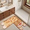 Yousheng Diatom Mud Floor Mat Cartoon Animal Shape L-Shaped Design Water Absorbent Quick Dry Anti-Slip Doorway Mat
