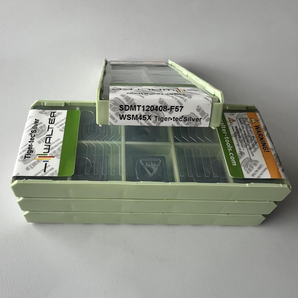 WALTER / SDMT120408-F57 WSM45X / Carbide CNC Blade 10 Pcs