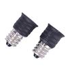 2Pcs/10Pcs Black E12 To E14 Bulb Converter Led Light Holder Lamp Adapter Socket