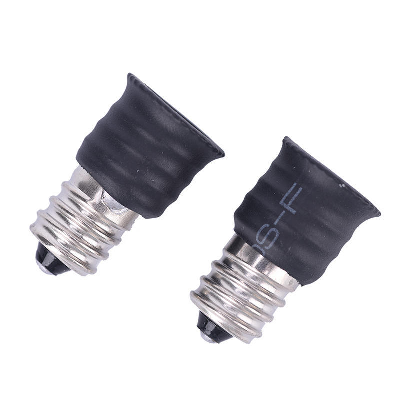 2Pcs/10Pcs Black E12 To E14 Bulb Converter Led Light Holder Lamp Adapter Socket