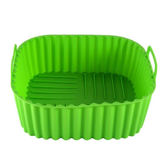 Square Air Fryer Liner Silicone Baking Mat 6.7 Inch Non-Stick