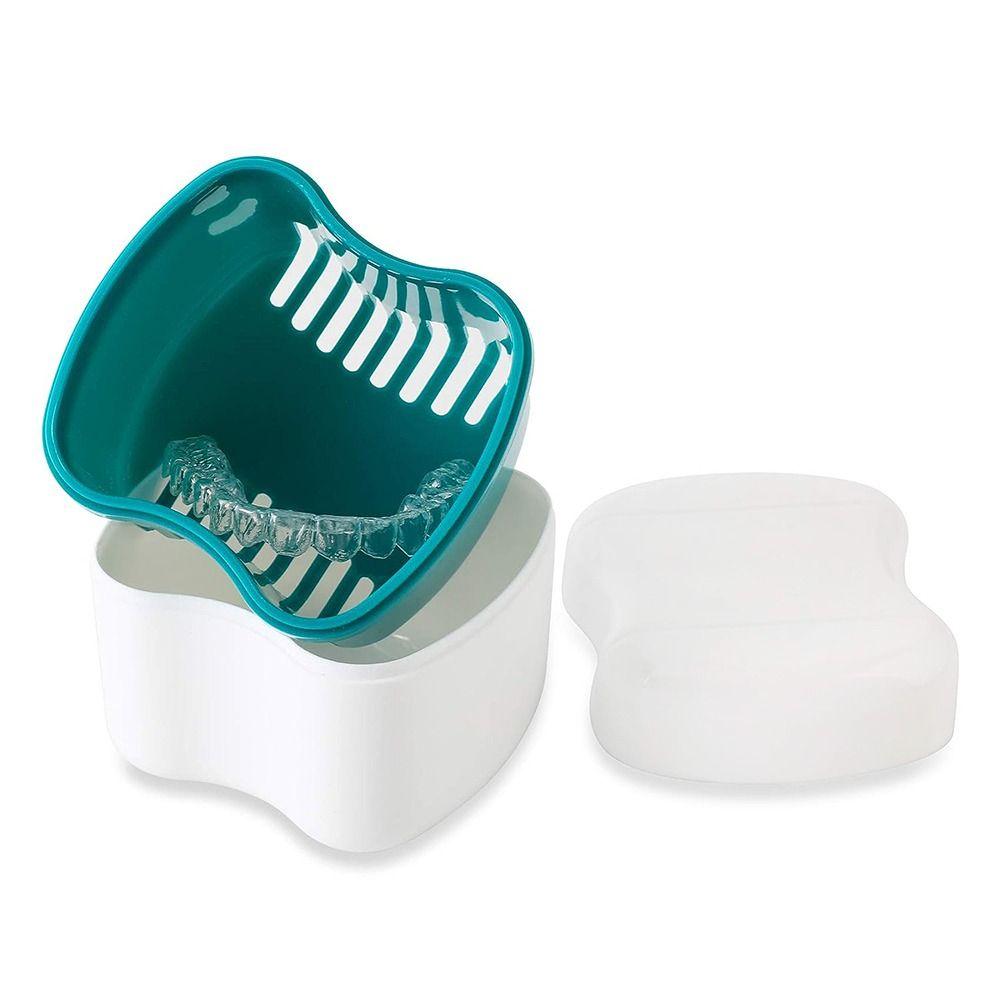 Multiple Colors Retainer Case Plastic Dental Retainer Box Denture Tray Box  Women Men