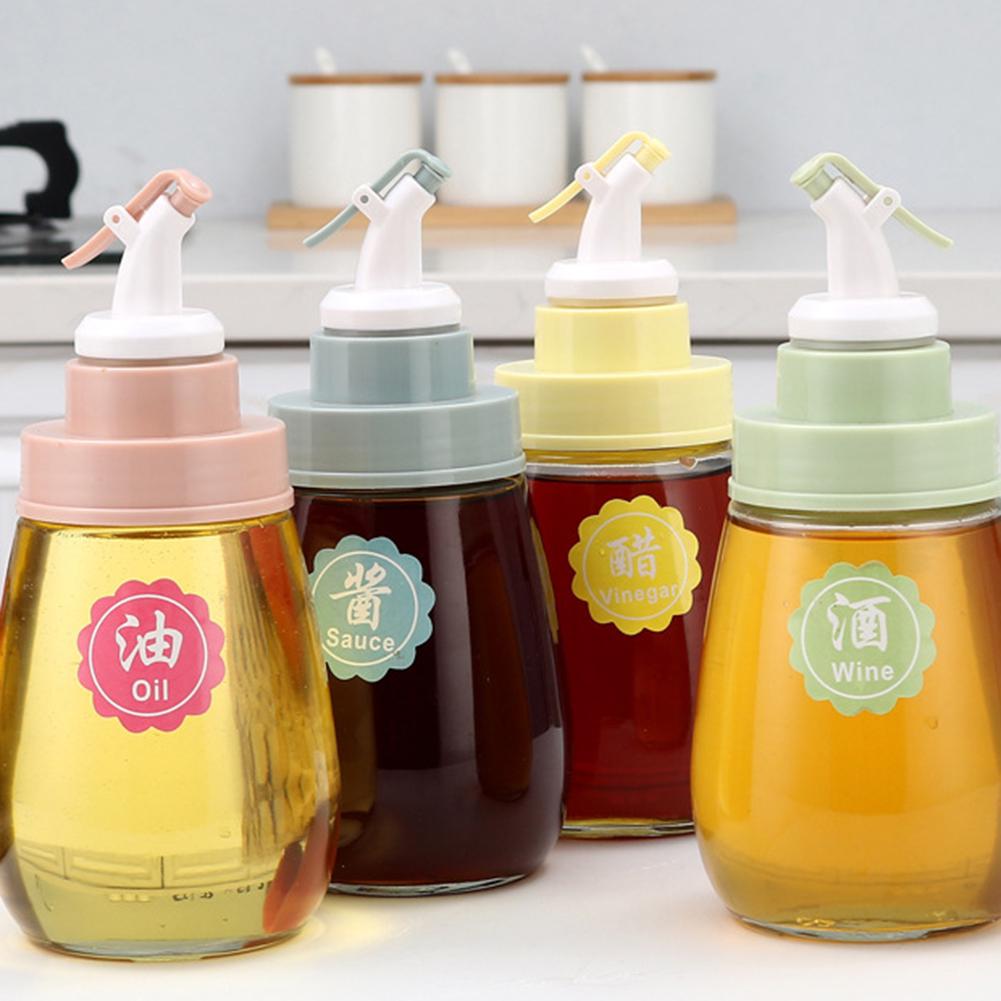 Бутылка для уксуса с масляным соусом, дозатор с откидной пробкой, кран для заливки