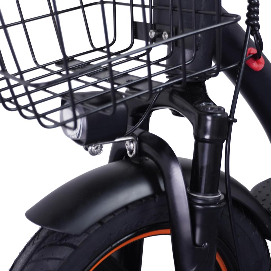 GELEIPU C14 14'' Shopping Cart Electric Scooter 500W Motor 48V17.5AH Battery 32KM/H Max Speed With Seat And Basket
