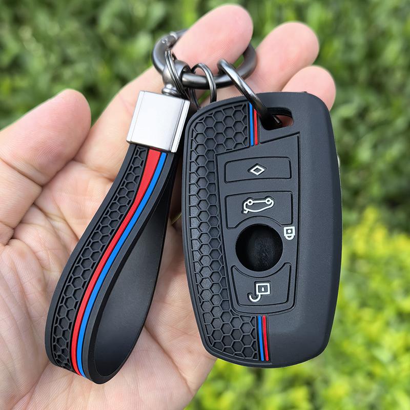 Fashion Silicone Car Remote Key Case Cover For BMW 1 3 5 7 Series X1 X3 X4 X5 F10 F15 F16 F20 F30 F18 F25 M3 M4 E34 Keychain