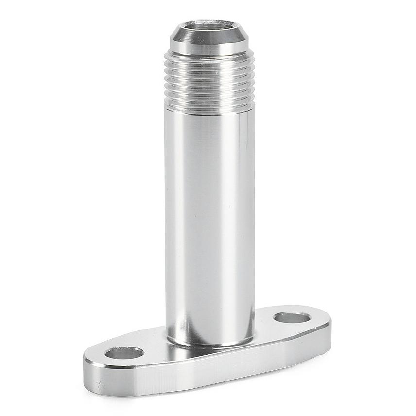 Durable-10AN Turbo Drain Fitting Extended Turbo Oil Drain Adapter Outlet Fitting For T3/T4 Turbochargers Flange