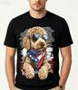 Unisex Goldendoodle 4th Of July Tshirt For Unisex Unisex Golden Doodle Dog Apparel Party Outfit Yearround Comfortable Wear Tshirt