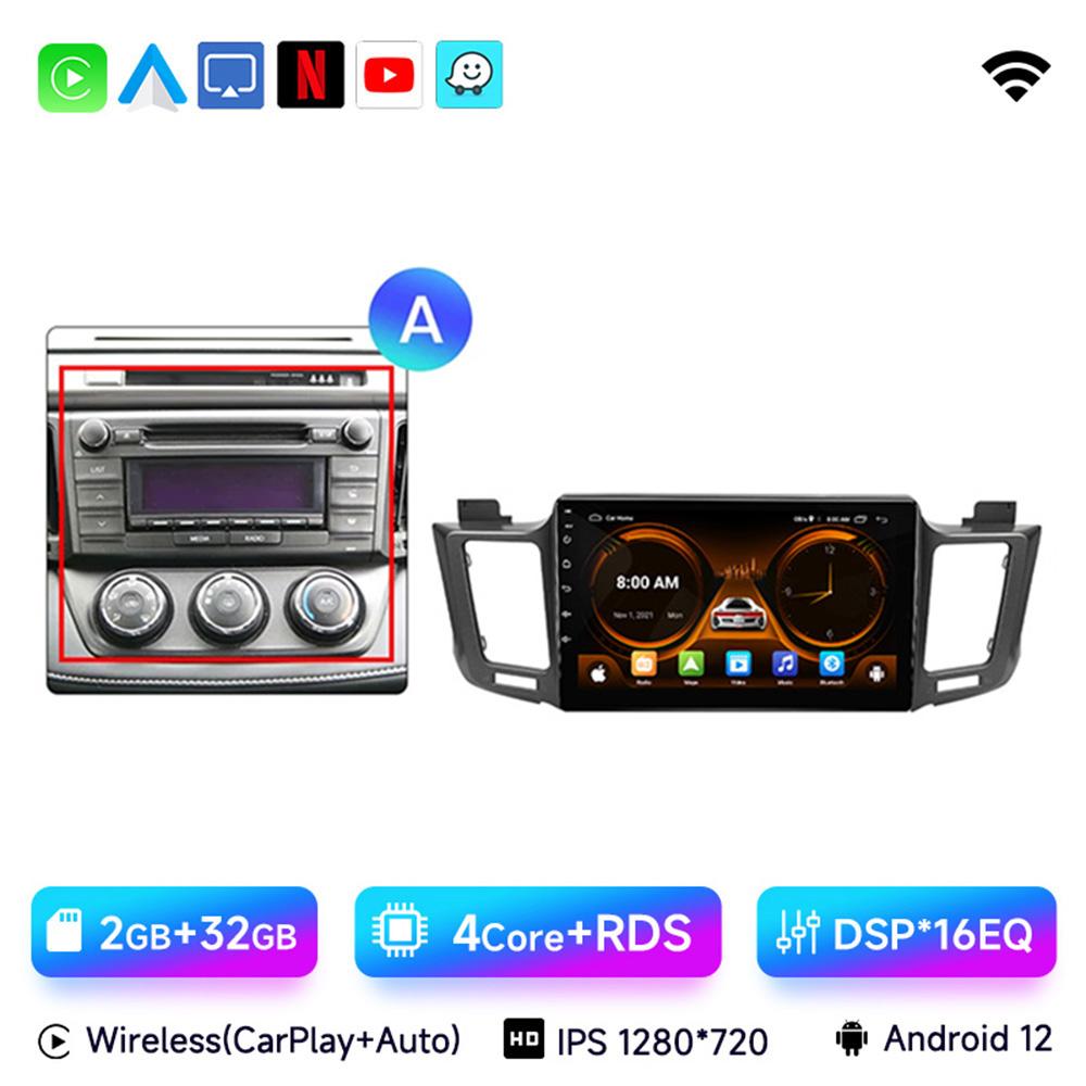JIUYIN 10.1" Android 13 автомобильное радио для Toyota RAV4 RAV 4 2013 - 2017 мультимедийный проигрыватель 4G Carplay GPS стерео головное устройство