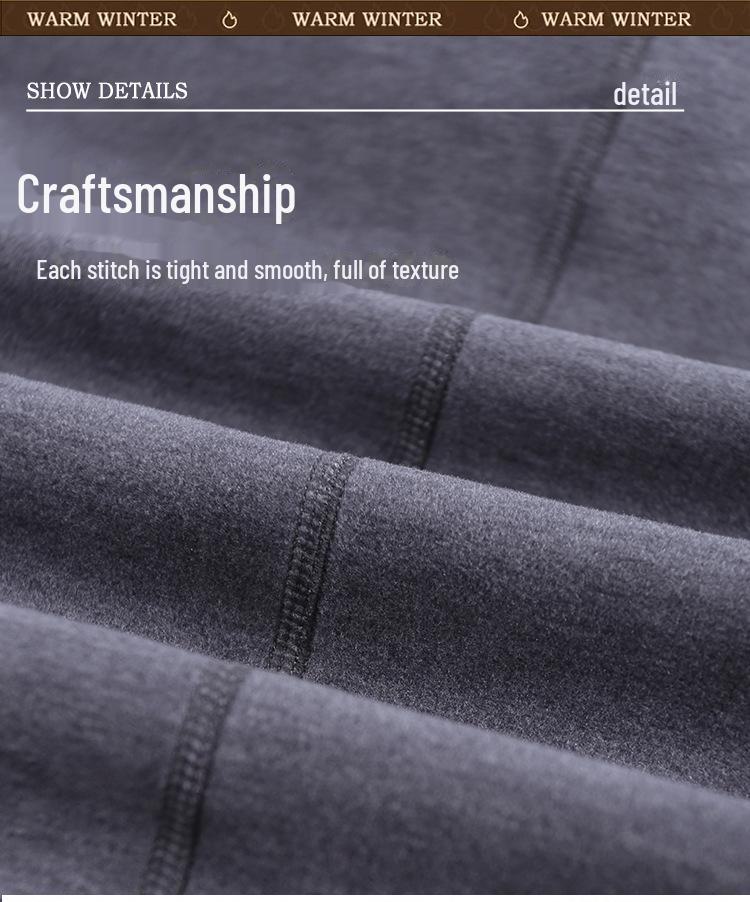 Мужской термотоп из немецкого кашемира с полувысоким воротником - антибактериальный, теплый, можно носить как рубашку с длинным рукавом