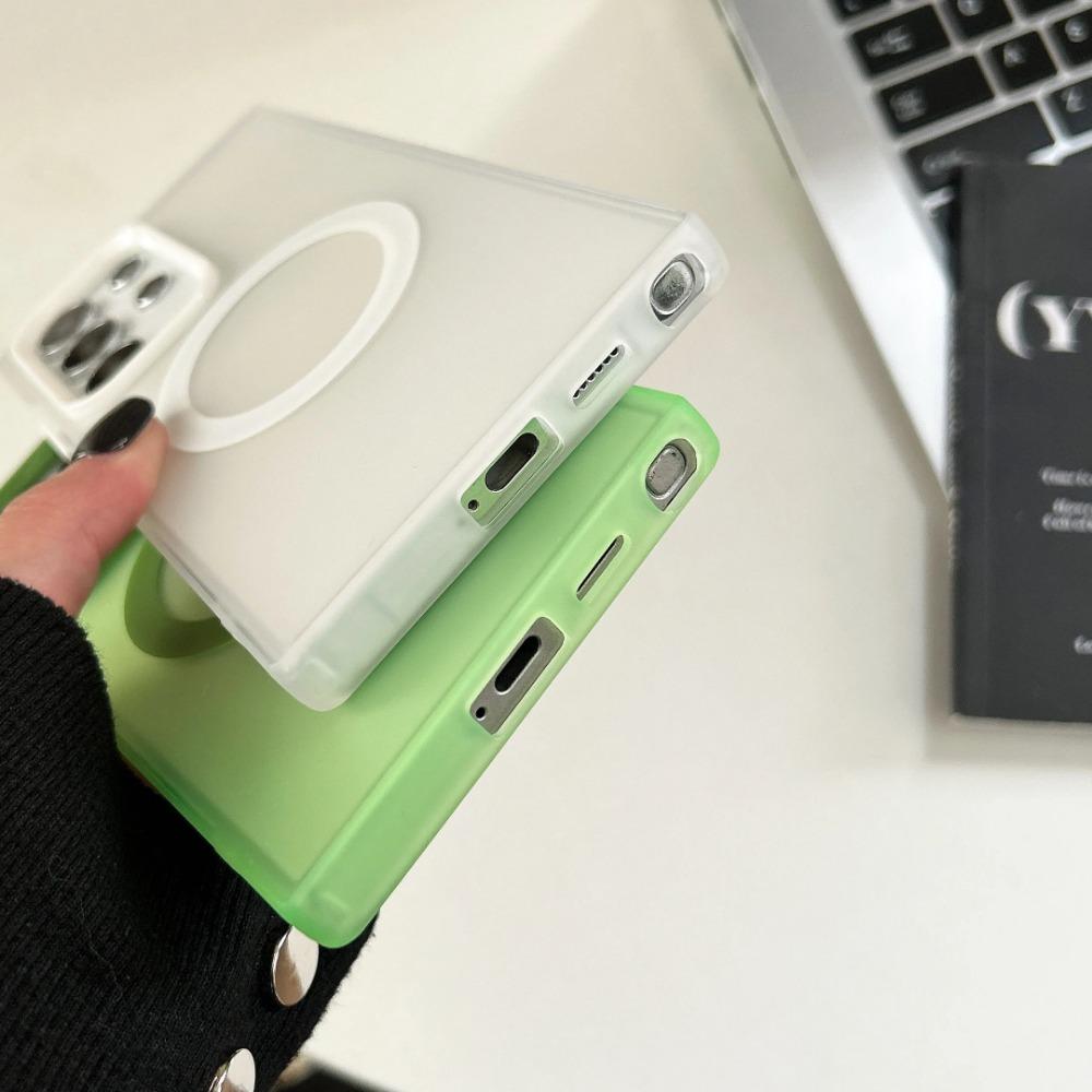 Модный матовый прозрачный чехол для Magsafe для Samsung Galaxy S26 Ultra Pro S25 Edge S24 S23 Plus A57 A37 A27 A17 A07 A56 A36 A26 A16 Беспроводная зарядка Крышка