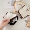 Plush Sanitary Pad Storage Bag Cartoon Toast Stationery Bag Soft Makeup Bag