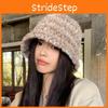 Winter Warm Bucket Hat For Women With Polyester Material Windproof And Cozy Design