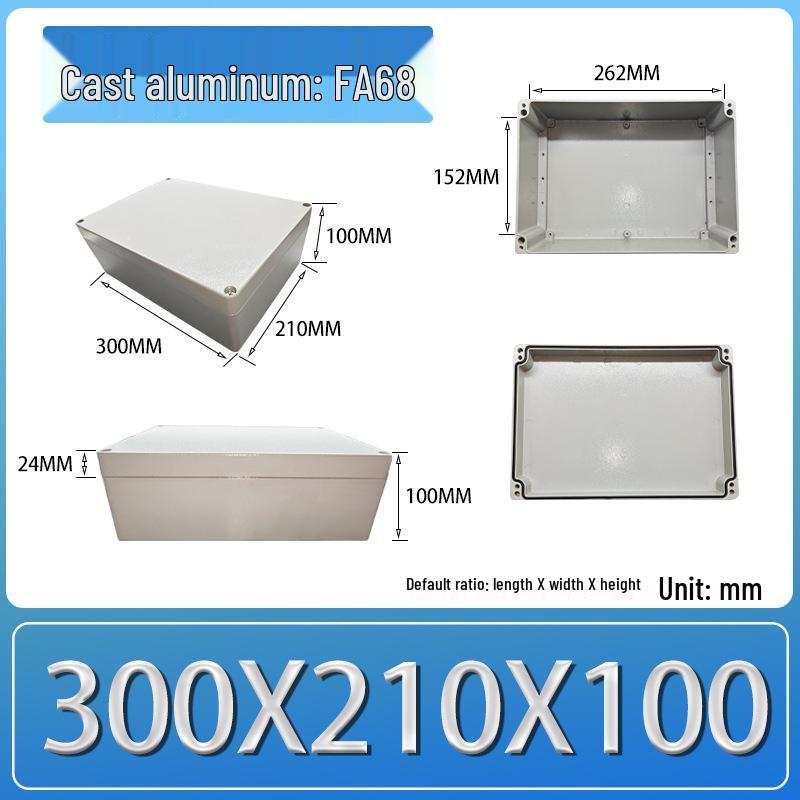 IP66 Outdoor Explosion-Proof Waterproof Aluminum Junction Box with Customizable Terminal Button Holes