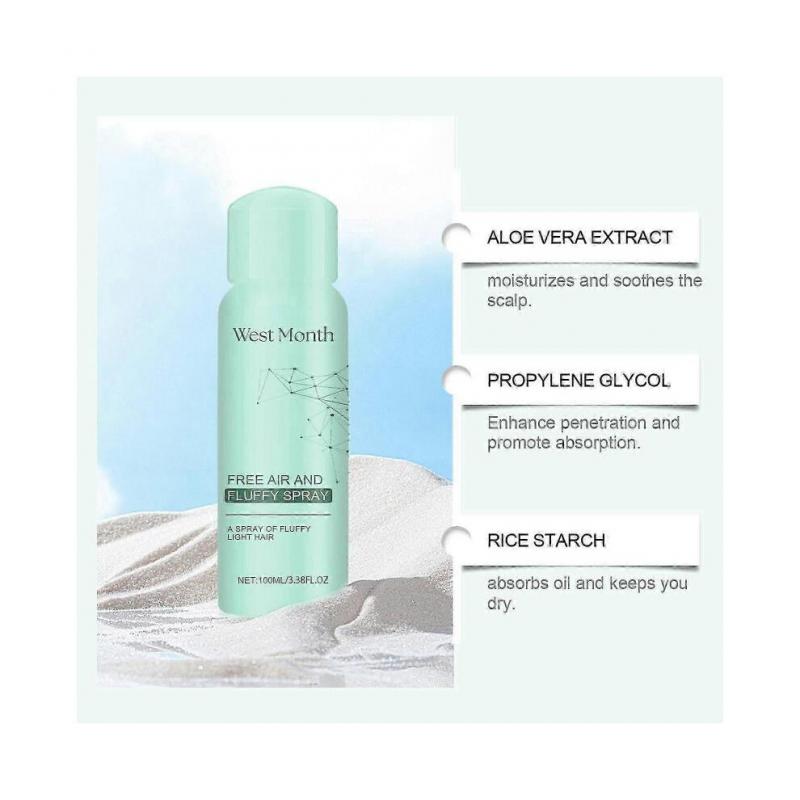West Month Plump Refreshing Hair Spray Lazy Disposable Spray Hair Air Feeling Fluffy Non-Greasy