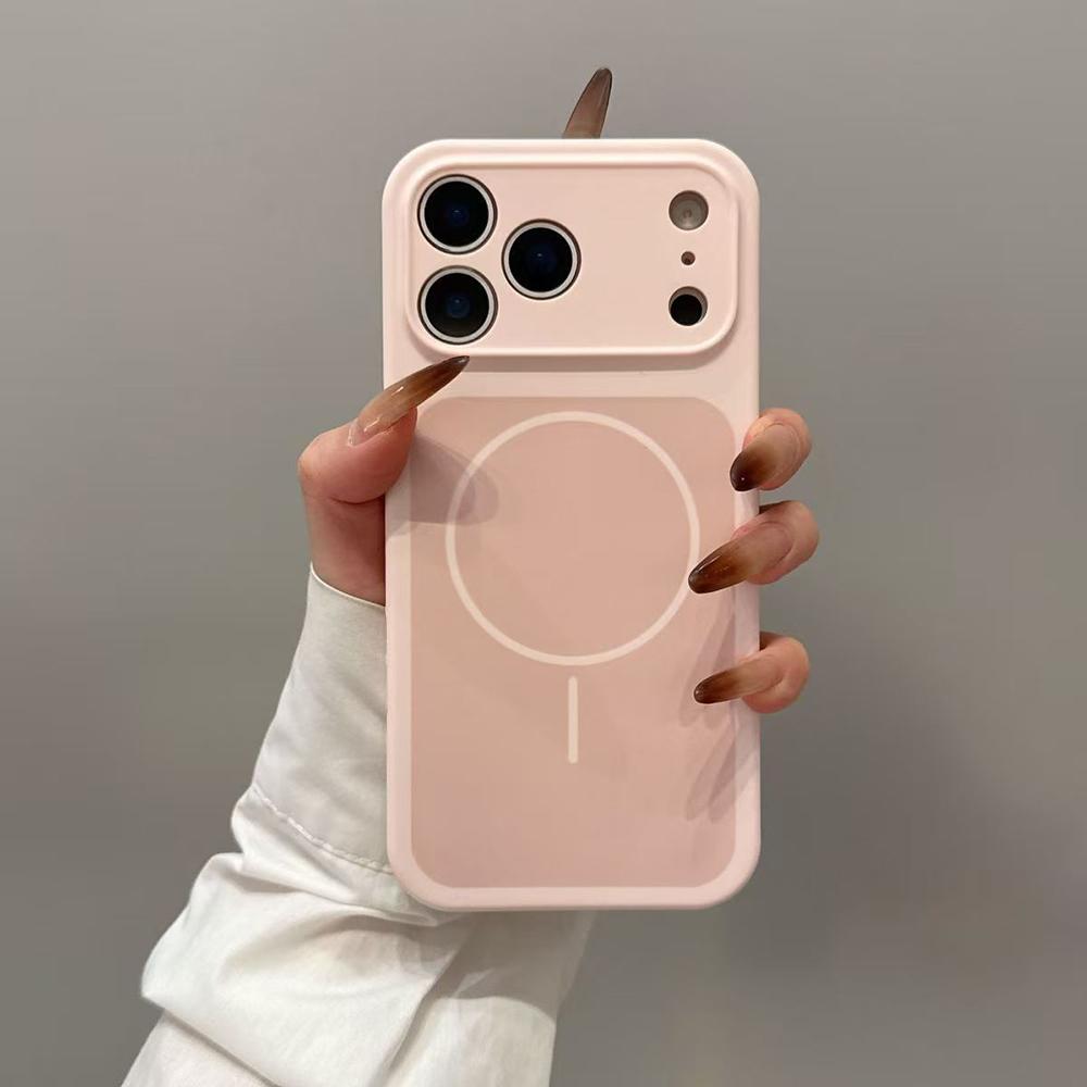Оригинальный чехол из жидкого силикона чистого цвета для iPhone 17 Pro Max 17Pro 17 Air С крышкой для магнитной беспроводной зарядки Magsafe
