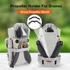 2 шт., держатель для лезвия пропеллера, мягкий защитный ремешок для лезвия, пластиковый фиксатор, складной стабилизатор для дрона, аксессуары для пропеллера