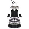 M-XL Вампир Зомби Клоун, Женский Взрослый, Костюм на Хэллоуин Косплей Маскарад Цирк