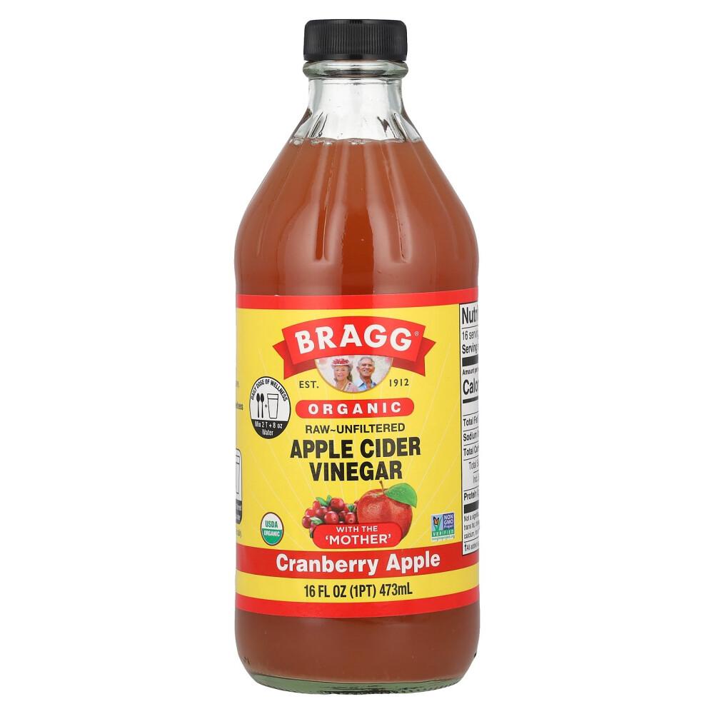 IHerb Яблочный уксус с матерью, клюквенно-яблочный вкус, 473 мл (16 жидких унций)