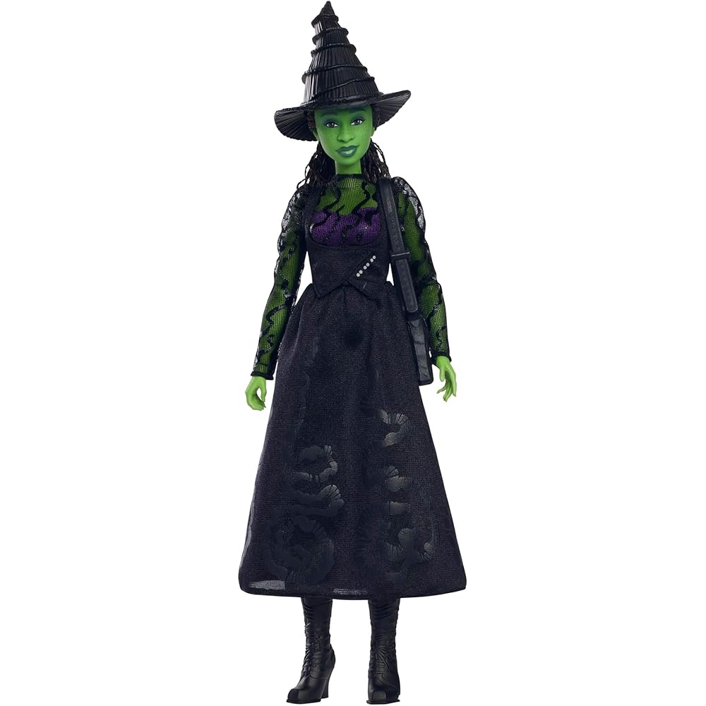 Кукла Mattel Злая Элфаба, 11,5 дюйма, персонаж из фильма, нарядная игрушка, черная