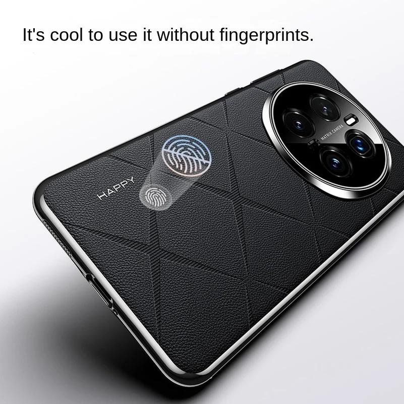 Для Honor Magic 7 Pro Роскошный кожаный чехол с покрытием рамки для Huawei Honor Magic7 Pro 6pro Magic 6 RSR Гальванизированная рамка Защитный противоударный бампер