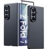 Тонкий чехол для Samsung Galaxy Z Fold 7, со встроенной защитной пленкой для экрана, Ультратонкая матовая защитная крышка из поликарбоната - Черный