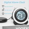 Digital Alarm Clock with Time Date Display Multi-functional Wake Up Clock Twin Bell Very Loud with Dual Alarm for Heavy Sleepers