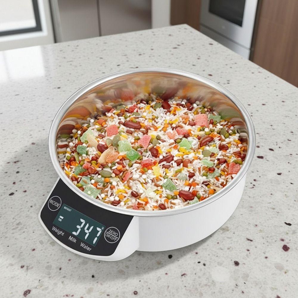 Detachable Digital Bowl Scale LCD Display Kitchen Scale Baking