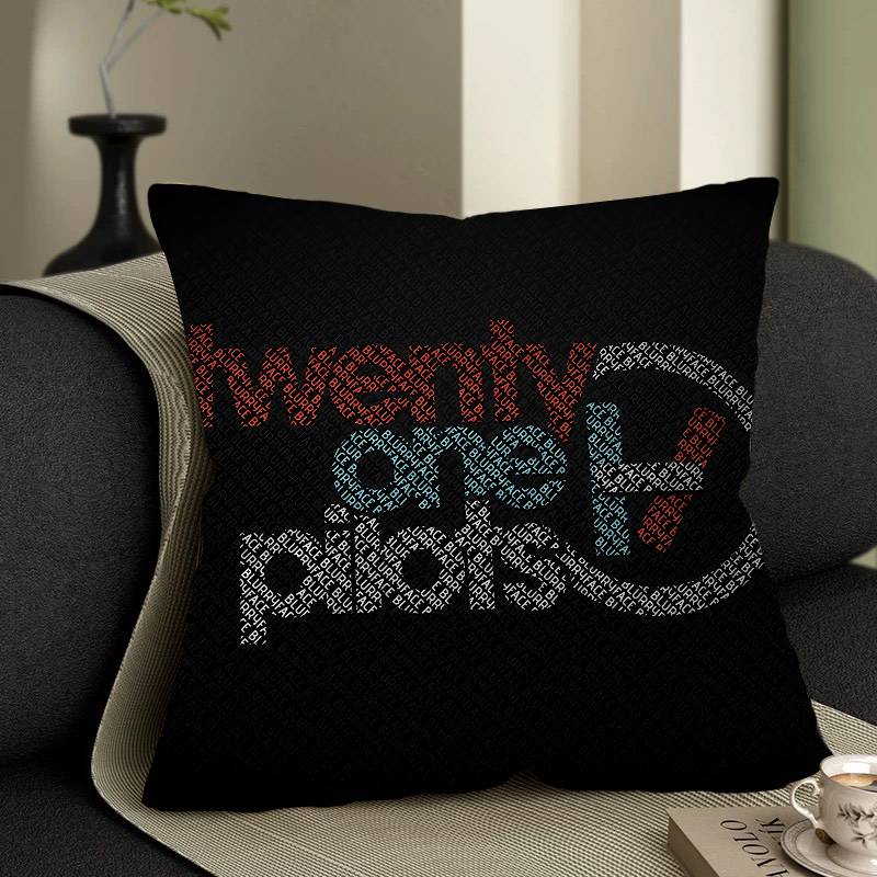 Pop Band T-Twenty One Pilots Cushion Cover Decorative Pillow Sofa Home Decor Case Pillow Cases