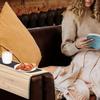Wooden Sofa Arm Tray Non-slip Heavy Duty Multifunction Rectangle Foldable Couch Armrest