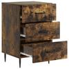 Nightstand Smoked Oak 43 x 41 x 66.5 cm Particleboard