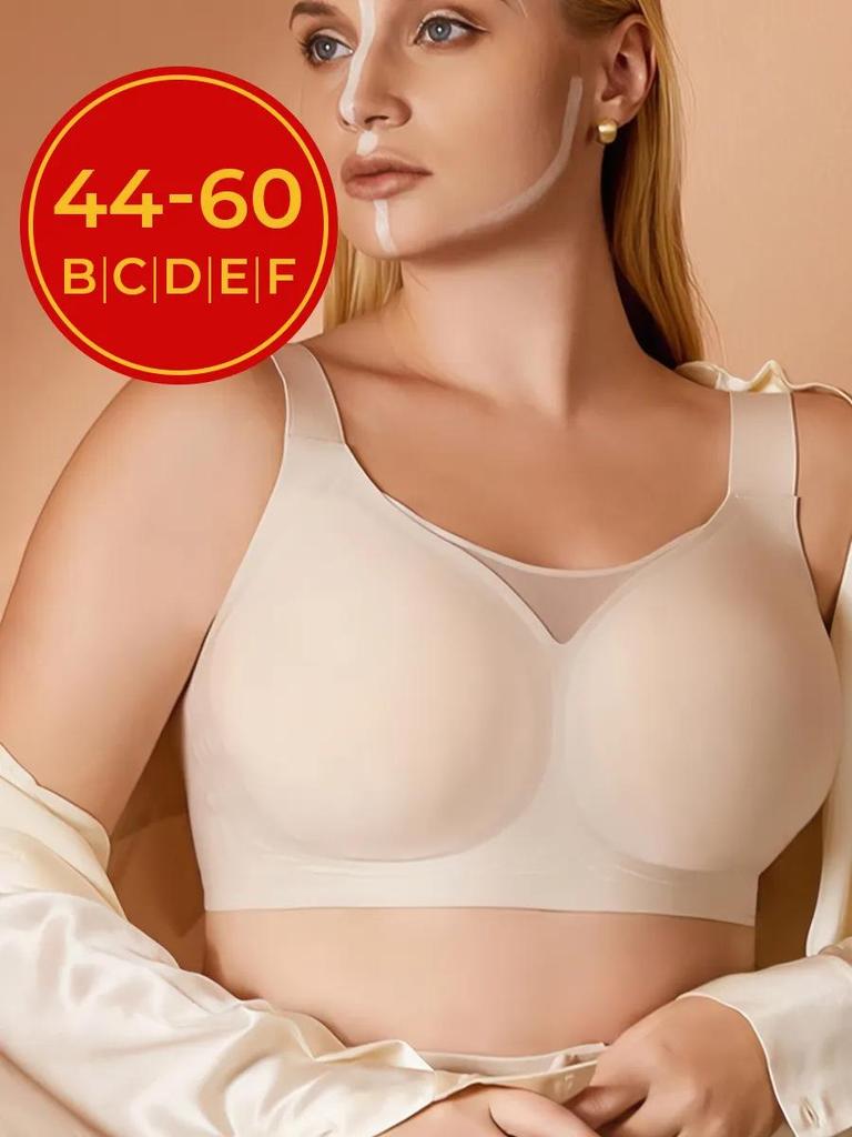 Бесшовный антипровисающий бюстгальтер с большой чашкой для женщин больших размеров и с большой грудью